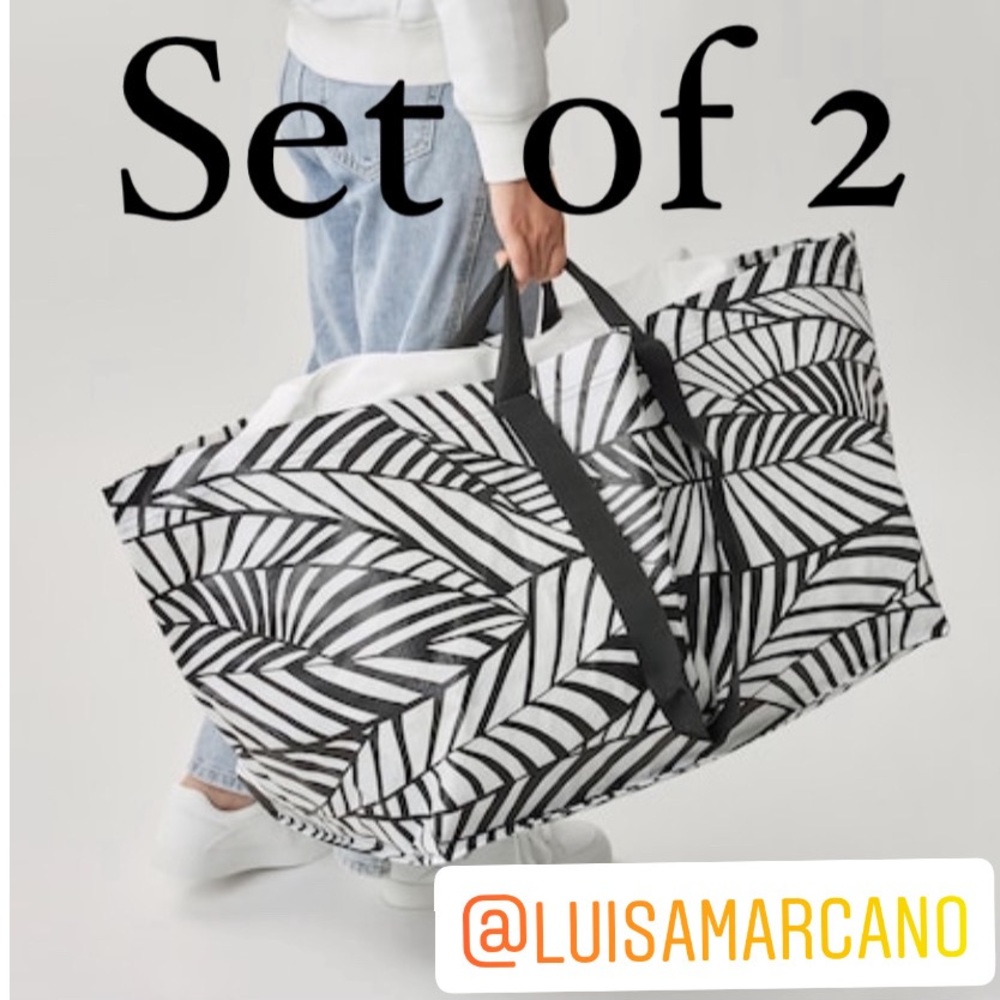 Set of 2 IKEA Slukis Large Tote Bag